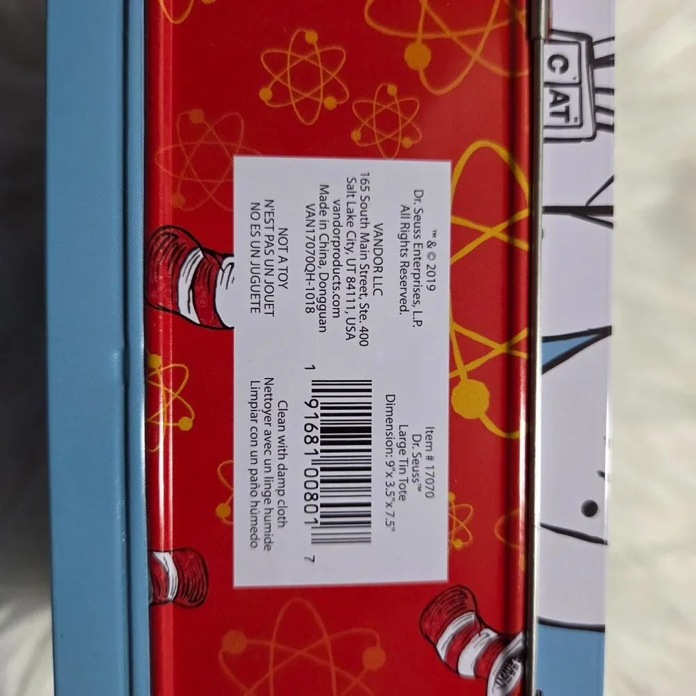 Dr. Seuss Science Tin Lunchbox